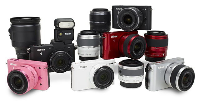  Беззеркальные фотоаппараты Nikon V1 и J1 