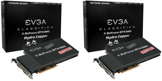 EVGA GeForce GTX 580 Classified Hydro Copper EVGA GeForce GTX 580 Classified Hydro Copper