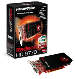PowerColor Radeon HD 6770 1GB GDDR5 Single Slot PowerColor Radeon HD 6770 1GB GDDR5 Single Slot