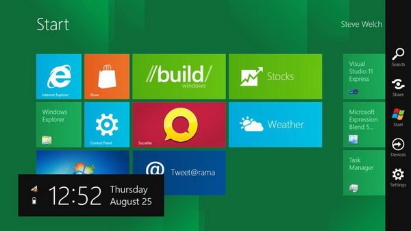 Меню Пуск Windows 8