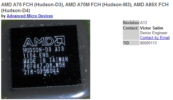Из названия чипсета AMD A85FX исчезла литера «F»