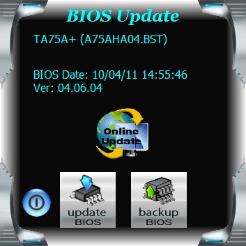  Biostar TA75A+ BIOS update 