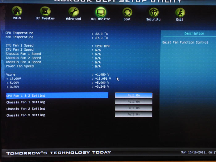  ASRock A75 Extreme6 системный мониторинг 