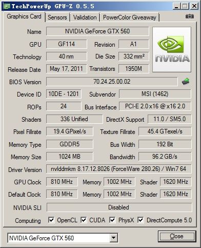 Совсем не правильная GeForce GTX 560 от MSI