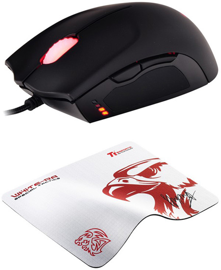 Tt eSPORTS SAPHIRA Gaming Mouse and White-Ra Limited Edition Mouse Pad Tt eSPORTS SAPHIRA Gaming Mouse and White-Ra Limited Edition Mouse Pad