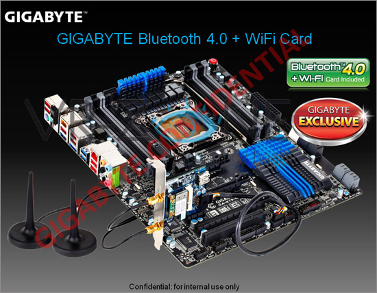 GIGABYTE Bluetooth 4.0 + WiFi Card GIGABYTE Bluetooth 4.0 + WiFi Card