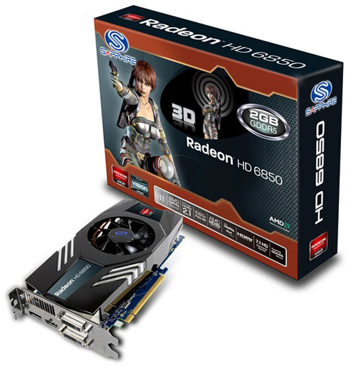 Sapphire Radeon HD 6850 2GB GDDR5 Sapphire Radeon HD 6850 2GB GDDR5