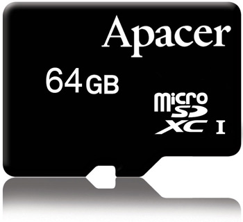 Apacer 64GB UHS-I microSDXC Card Apacer 64GB UHS-I microSDXC Card