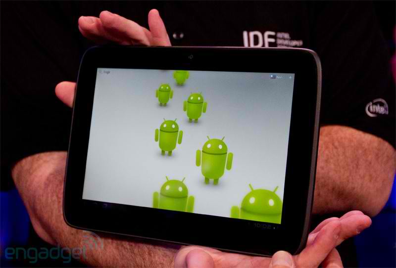 Android-планшет с чипом Intel Medfiled, показанный на IDF