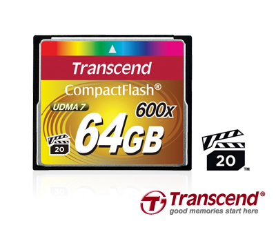  Transcend 64GB 600X CF Card 