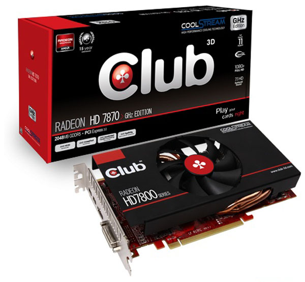 Club 3D Radeon HD 7870 CoolStream Edition Club 3D Radeon HD 7870 CoolStream Edition