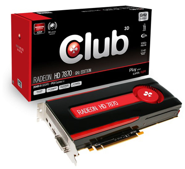 Club 3D Radeon HD 7870 GHz Edition Club 3D Radeon HD 7870 GHz Edition