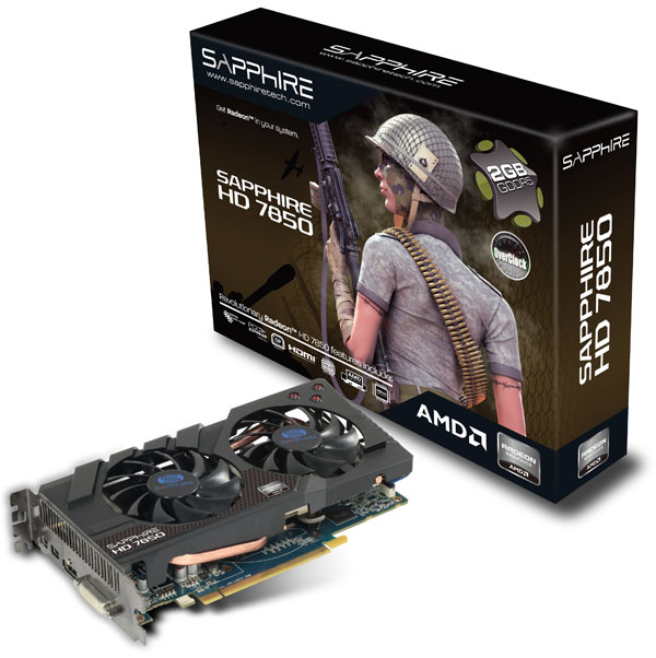 Sapphire Radeon HD 7850 OC 2GB GDDR5 Sapphire Radeon HD 7850 OC 2GB GDDR5