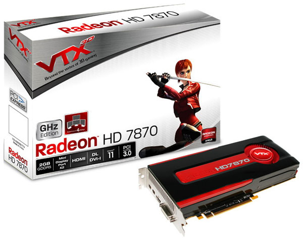 VTX3D Radeon HD 7870 2GB GDDR5 VTX3D Radeon HD 7870 2GB GDDR5