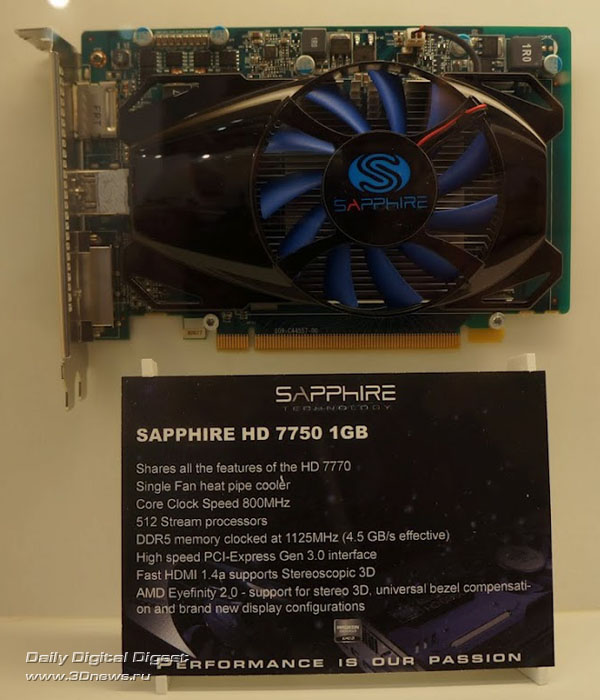 Sapphire Radeon HD 7750 1GB GDDR5 Sapphire Radeon HD 7750 1GB GDDR5