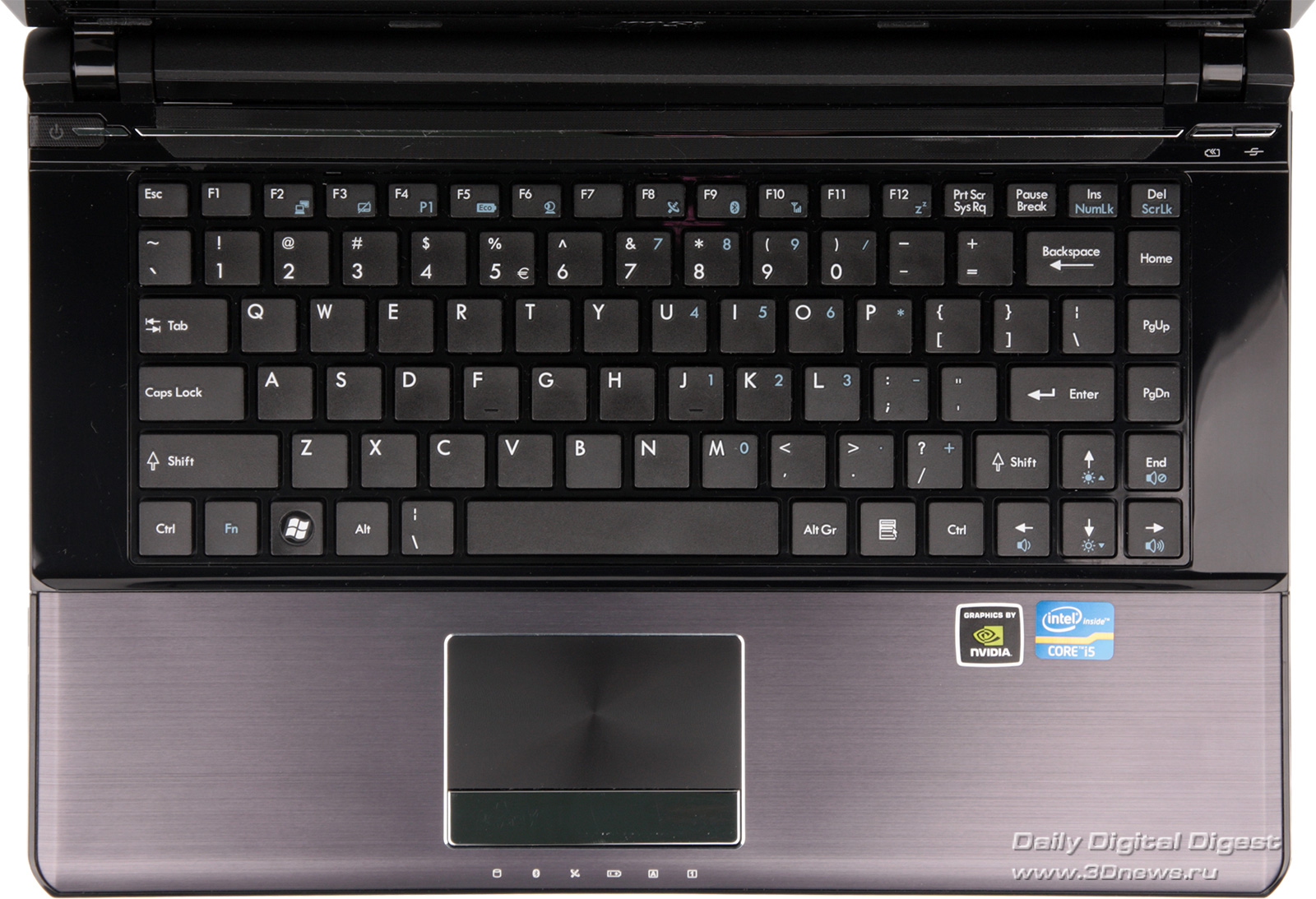 Ноутбук Асер расположение клавиш