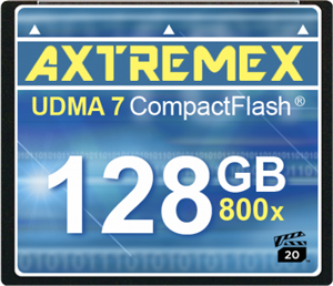 Axtremex 128GB 800x CompactFlash Card Axtremex 128GB 800x CompactFlash Card