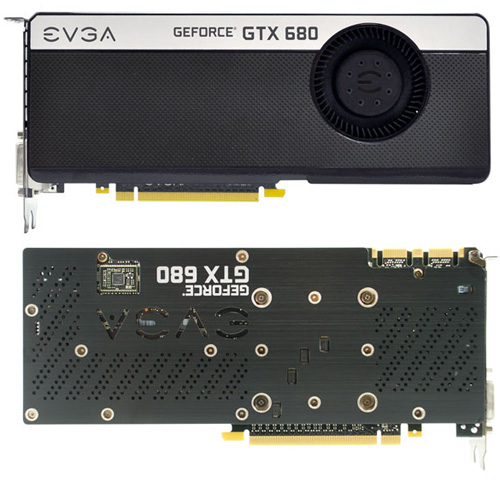  EVGA GeForce GTX 680 SC Signature + Backplate 