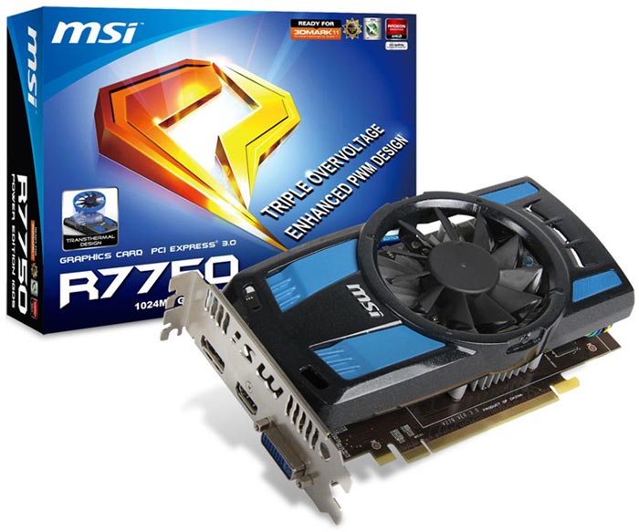 MSI R7750 Power Edition 1GD5/OC MSI R7750 Power Edition 1GD5/OC