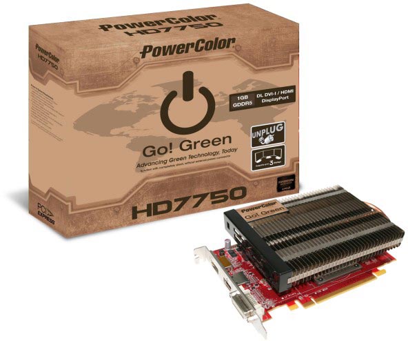 PowerColor Go! Green Radeon HD 7750 PowerColor Go! Green Radeon HD 7750