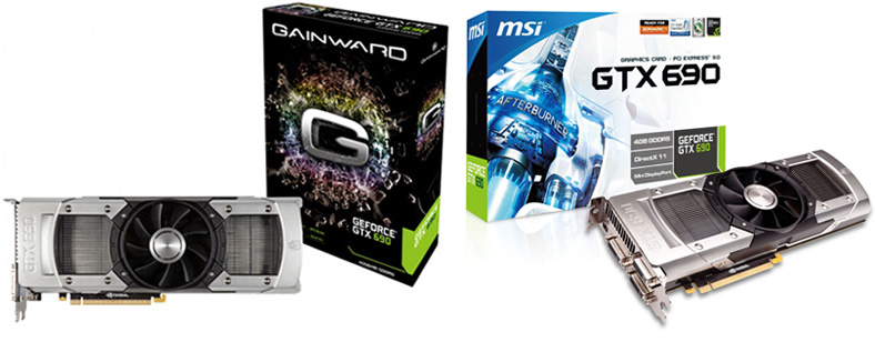  Gainward GeForce GTX 690 and MSI N690GTX-P3D4GD5 