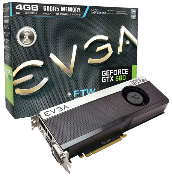 EVGA GeForce GTX 680 FTW+ 4GB with Backplate EVGA GeForce GTX 680 FTW+ 4GB with Backplate