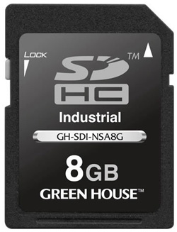 Green House 8GB Industrial SDHC Card Green House 8GB Industrial SDHC Card