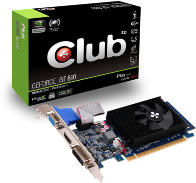 Club 3D GeForce GT 610 Club 3D GeForce GT 610