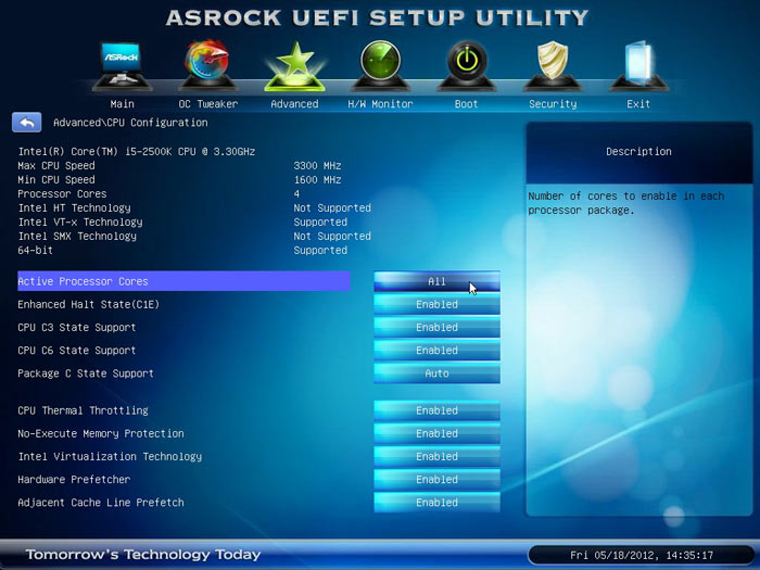  ASRock Z77 Extreme6 CPU 1 