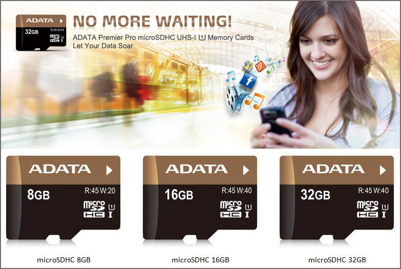 ADATA Premier Pro microSDHC Memory Cards ADATA Premier Pro microSDHC Memory Cards