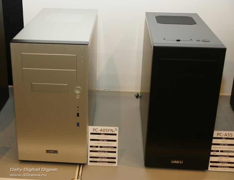 Lian Li PC-A05FN and Lian Li PC-A55 Lian Li PC-A05FN and Lian Li PC-A55