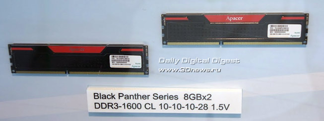 Computex 2012: память «Snow Leopard» и «Black Panther» от Apacer