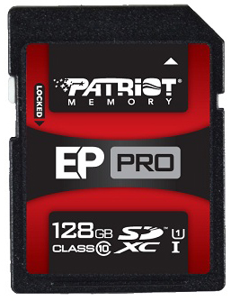 Patriot EP Pro UHS-1 SDXC Memory Card Patriot EP Pro UHS-1 SDXC Memory Card
