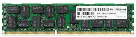 Apacer 16GB DDR3-1600 ECC RDIMM Apacer 16GB DDR3-1600 ECC RDIMM