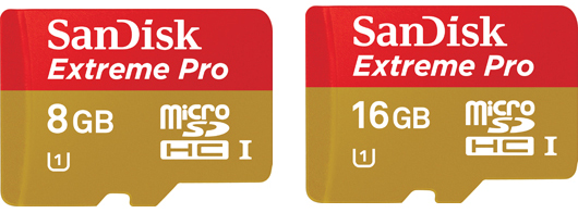 SanDisk Extreme Pro microSDHC UHS-I Cards SanDisk Extreme Pro microSDHC UHS-I Cards