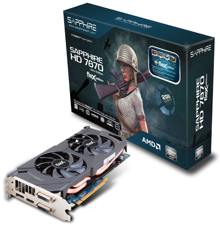  Sapphire FleX Radeon HD 7870 GHz Edition 2GB GDDR5 