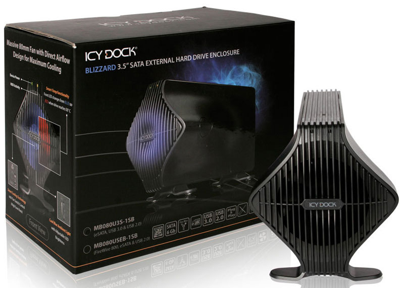  ICY DOCK MB080U3S-1SB BLIZZARD USB 3.0 & eSATA External HDD Enclosure 
