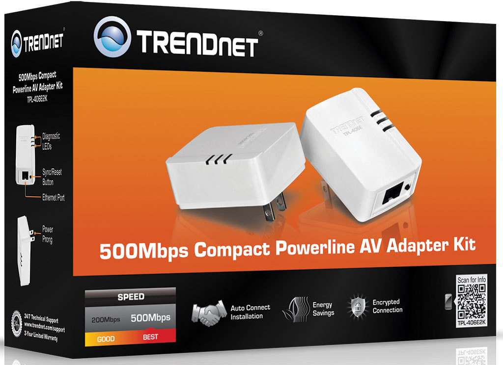 TRENDnet выпустила самые компактные сетевые Powerline-адаптеры