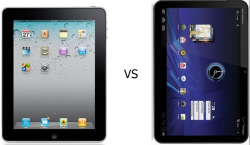 Apple iPad Motorola Xoom Apple iPad Motorola Xoom