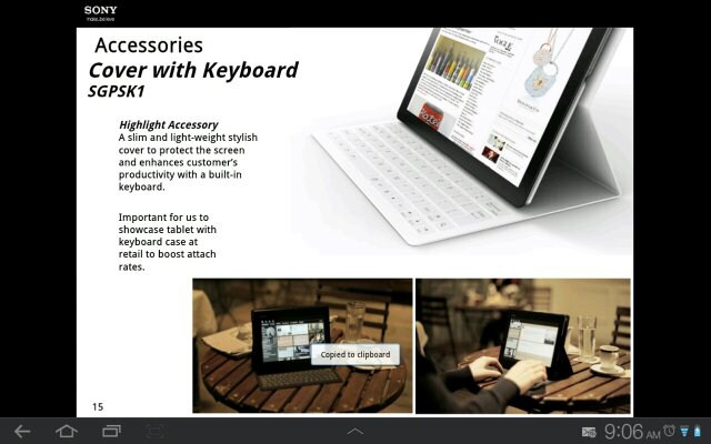 Sony Xperia Tablet Sony Xperia Tablet