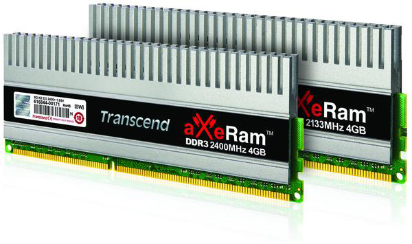 Transcend aXeRam DDR3-2400 Dual-Channel Memory Kit Transcend aXeRam DDR3-2400 Dual-Channel Memory Kit