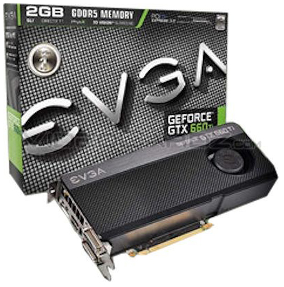  EVGA GeForce GTX 660 Ti 2GB 