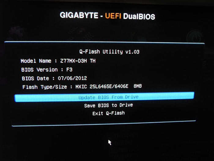  Gigabyte Z77MX-D3H TH Q-Flash 