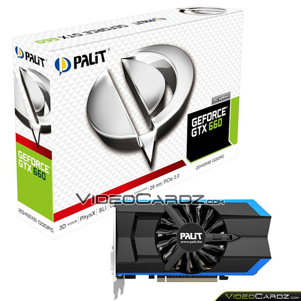 Изображения видеокарт Palit GeForce GTX 660/650 