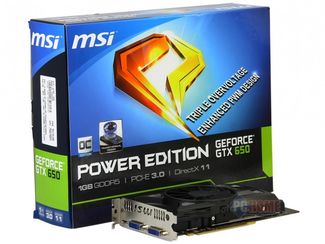 Фотография MSI GTX 650 Power Edition с кулером-трансформером