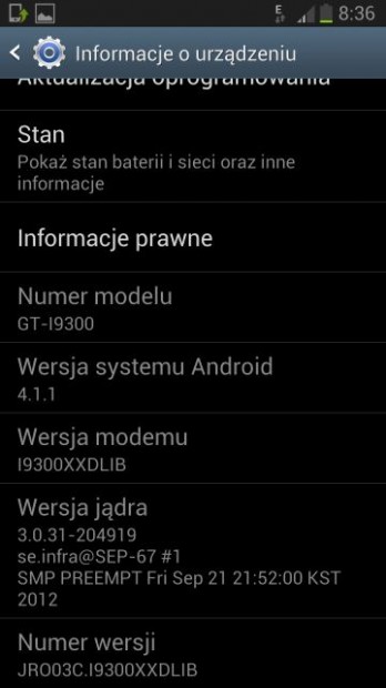Android 4.1.1 Jelly Bean for Samsung Galaxy S III 