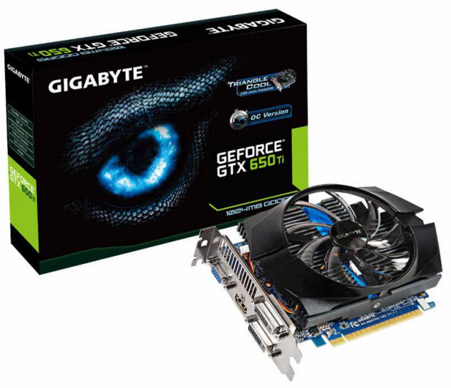  GIGABYTE GeForce GTX 650 Ti OC 1GB 