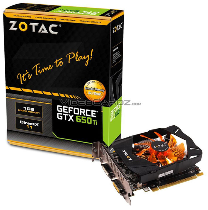  ZOTAC GeForce GTX 650 Ti 1GB 
