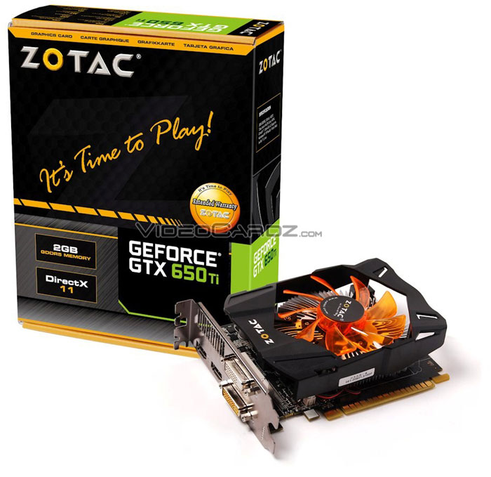  ZOTAC GeForce GTX 650 Ti 2GB 