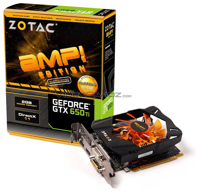  ZOTAC GeForce GTX 650 Ti 2GB AMP! Edition 